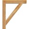 Ekena Millwork Traditional Block Rough Sawn Bracket w/ Offset Brace, Western Red Cedar, 6"W x 30"D x 36"H BKT0604X30X36TRA05RWR - alternate 4
